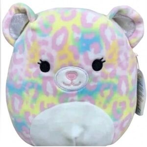 SQUISHMALLOWS 11” Michaela Multi-Color Spotted Leopard Hang & Bottom Tag NEW NWT